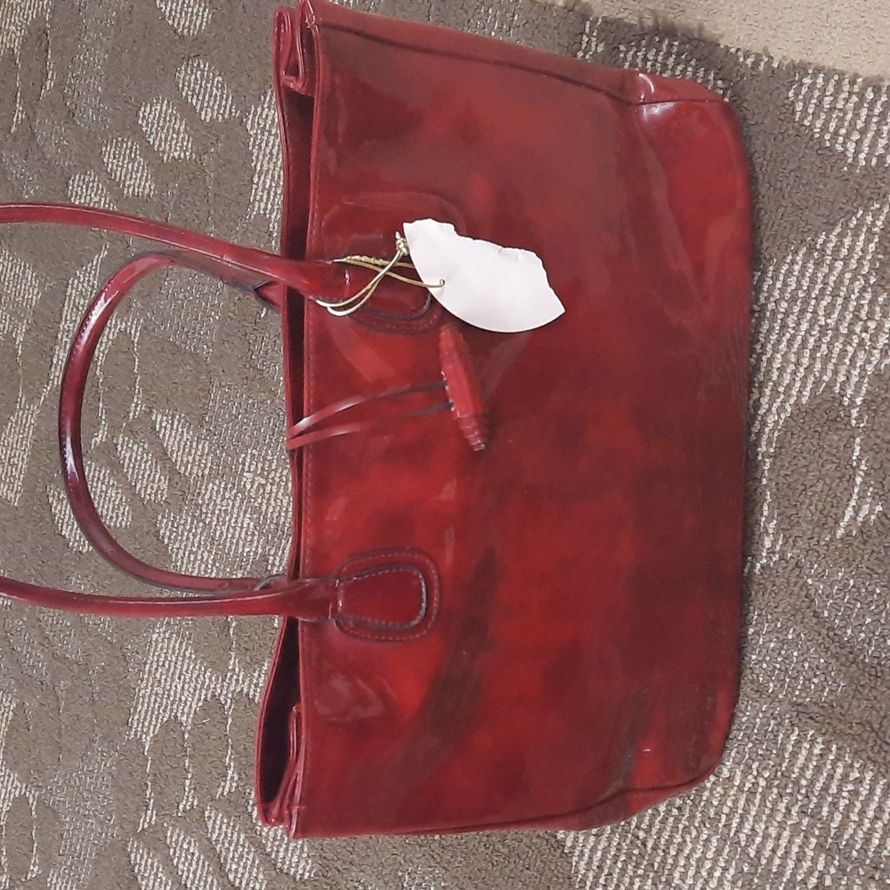 NEW RED HANDBAG
